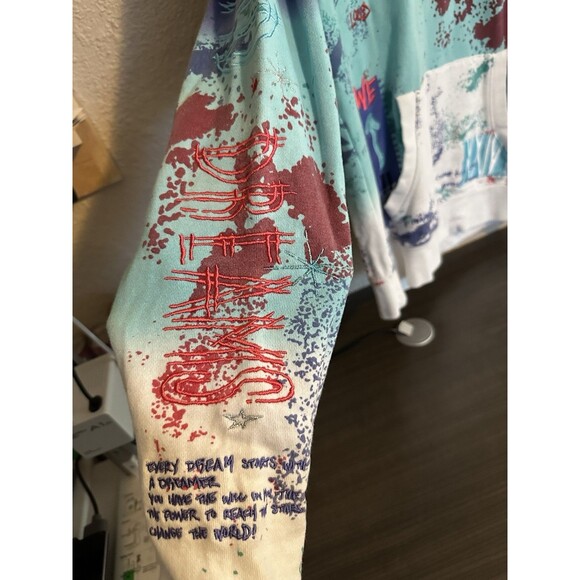 Dreamland Pullover Hoodie Small  Raised Embroidered Graffiti Colorful Street - Picture 7 of 16